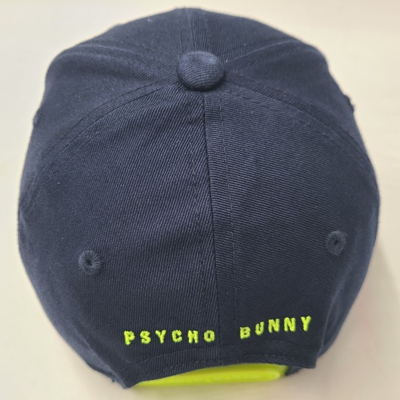 Psycho Bunny Hat Snapback Blue Green Cotton Casual Wear Skate Skateboard Men - Picture 9 of 13